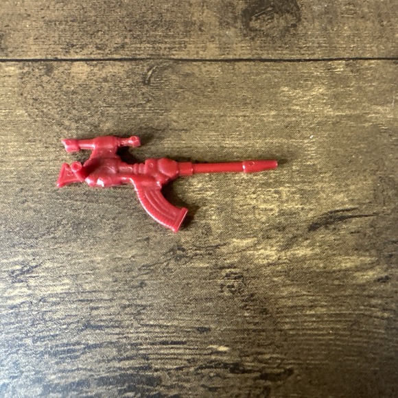 Other - Vtg Rock Lords Boulder RIFLE Gun Power Sword 1985 Rocklords Red Weapon Accessory